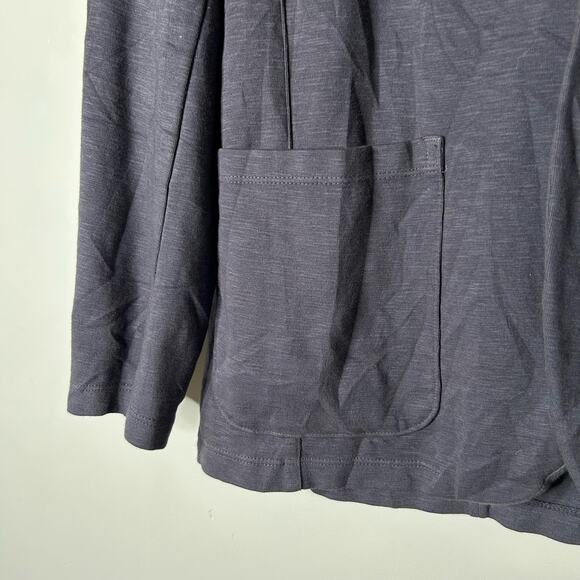 Velvet by Graham & Spencer Oversized Navy Blue Blazer Women’s Small Soft Neutral - Picture 5 of 8